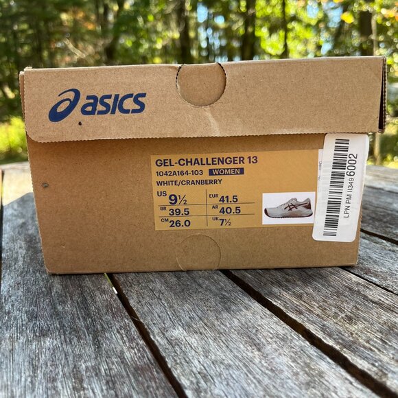 BNIB Asics Gel Challenger 13 / Women's 9.5 / White/Cranberry - Picture 8 of 16